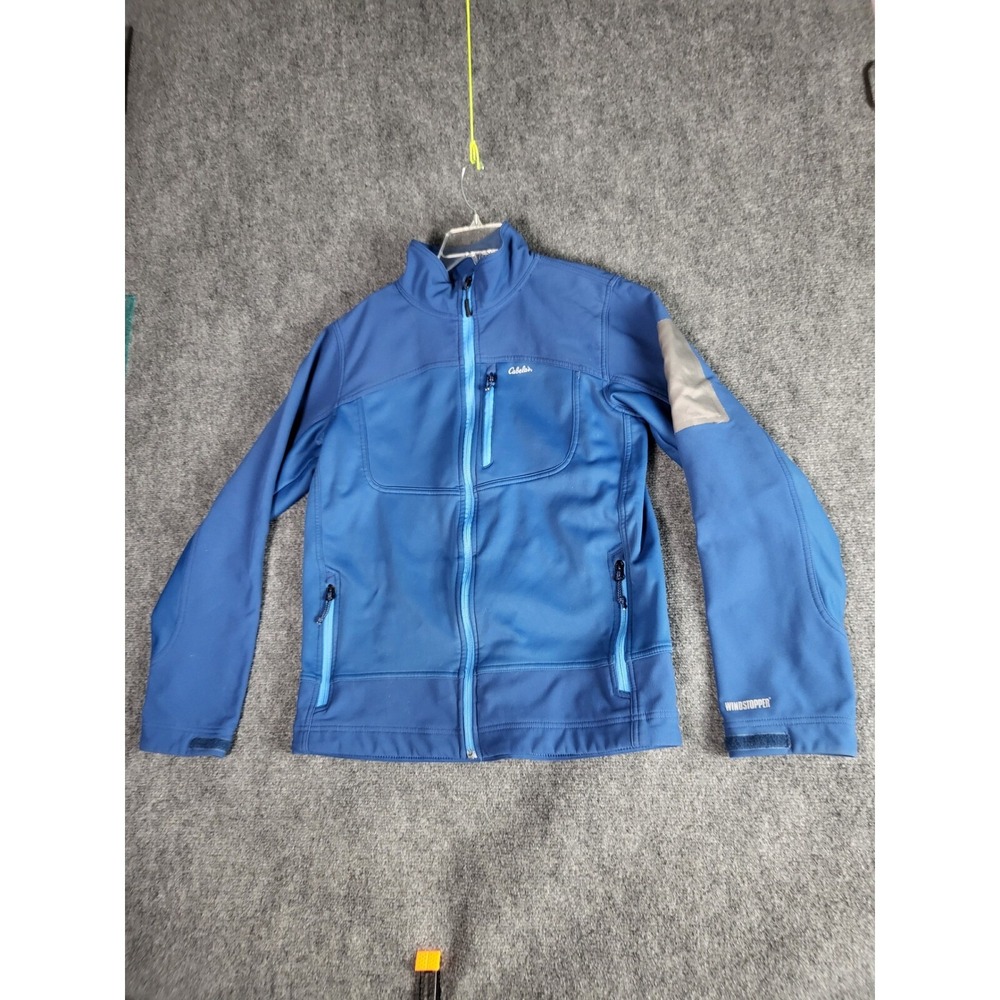 Cabela's Windstopper Softshell Jacket Full Zip Outdoor Blue Gray Women's Sz‎ M